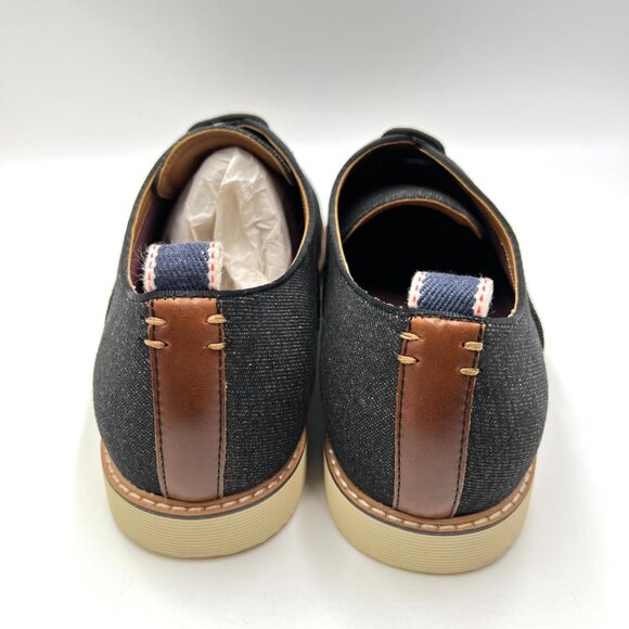 Steve Madden Mens Size 11.5‎ Neemann Black Denim Casual Oxfords Sneakers Shoes main image 4